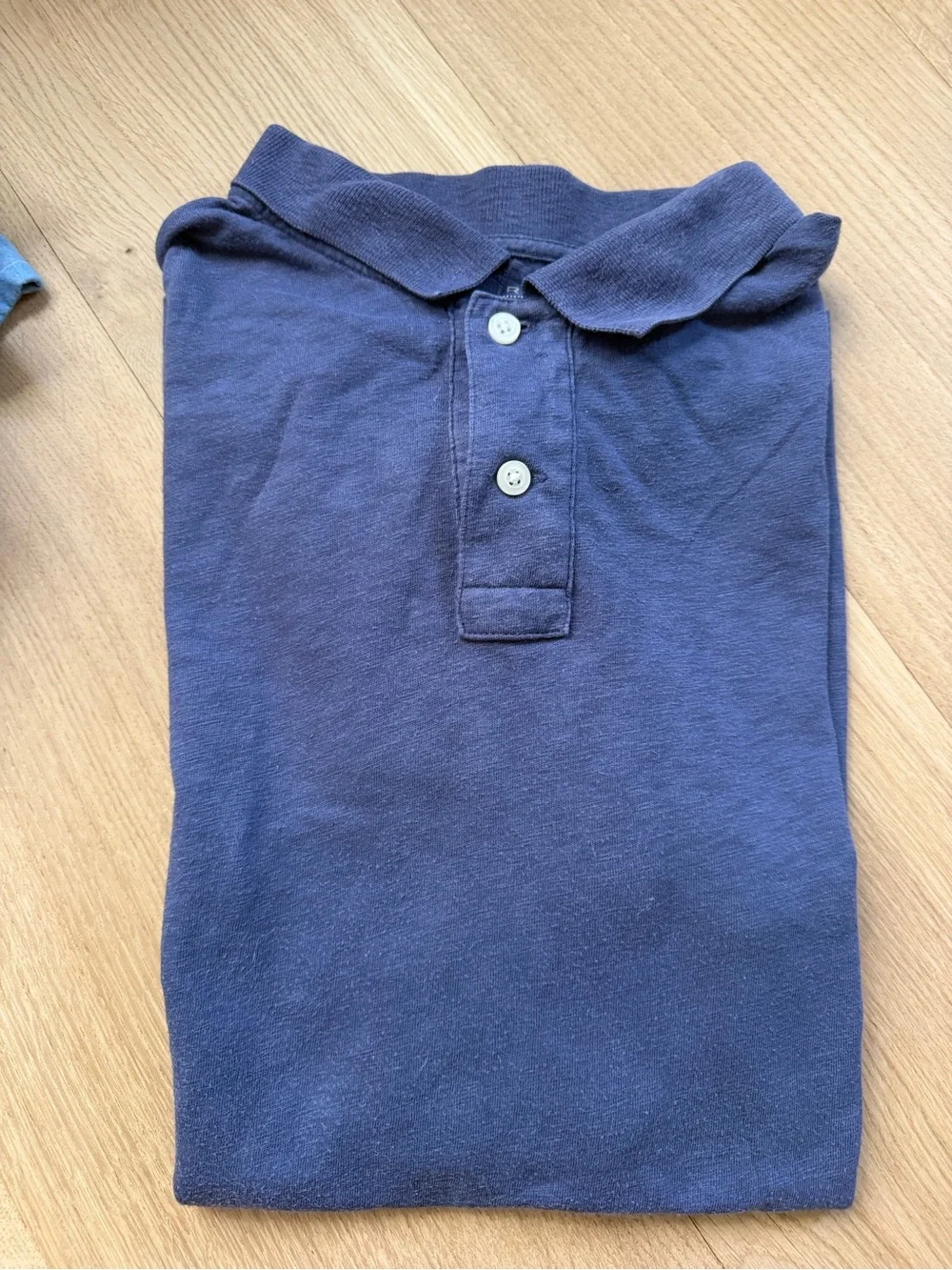 J.Crew Men’s Cotton Polo Shirt Navy Blue Size Large